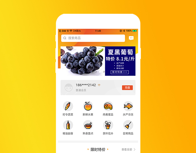 朝阳到家生鲜电商APP
